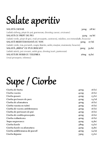 IRINA RESTAURANT&MORE - Gastronomie și ospitalitate