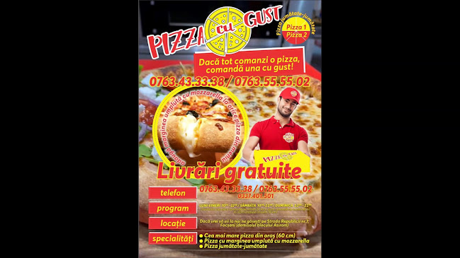 Opinii despre Pizza cu Gust Focsani în Focșani - Gastronomie și ospitalitate