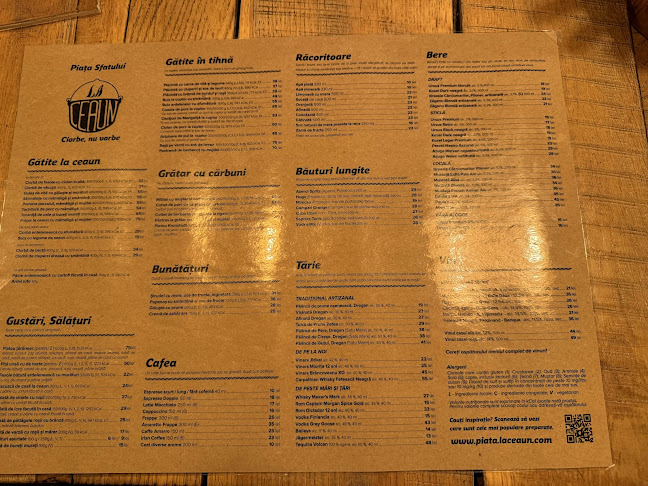 La Ceaun - Piata Sfatului - Gastronomie și ospitalitate