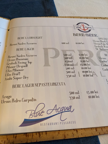 Blue Acqua Restaurant - Faleza Mamaia - Gastronomie și ospitalitate