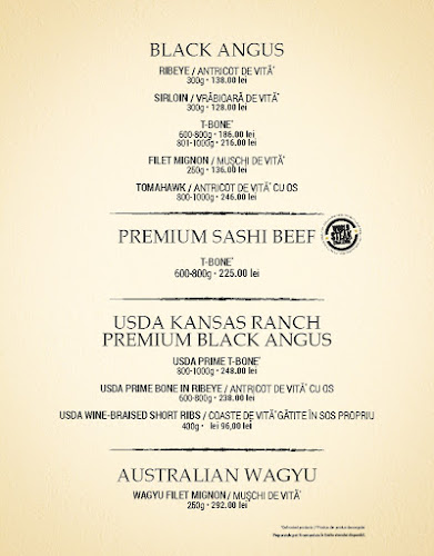 Opinii despre Benjamin Steakhouse & Bar în Sibiu - Gastronomie și ospitalitate