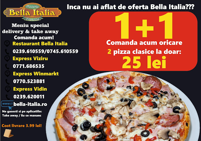 Opinii despre Bella Italia Restaurant - Braila în Brăila - Gastronomie și ospitalitate