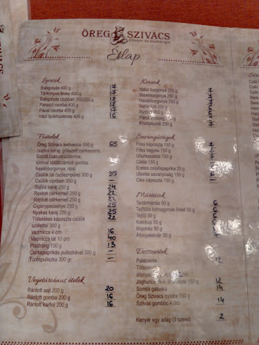 Opinii despre Öreg Szivacs Étterem în Izvoare - Gastronomie și ospitalitate