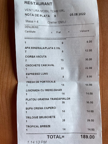 Conacul Trandafirilor - Gastronomie și ospitalitate