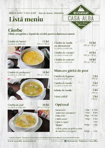 Restaurant – Pensiune Casa Albă - Baia de Aramă