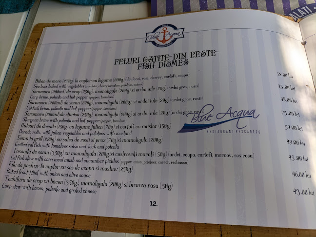 Opinii despre Restaurant Blue Acqua – Faleza Dunării Galaţi în Galați - Gastronomie și ospitalitate