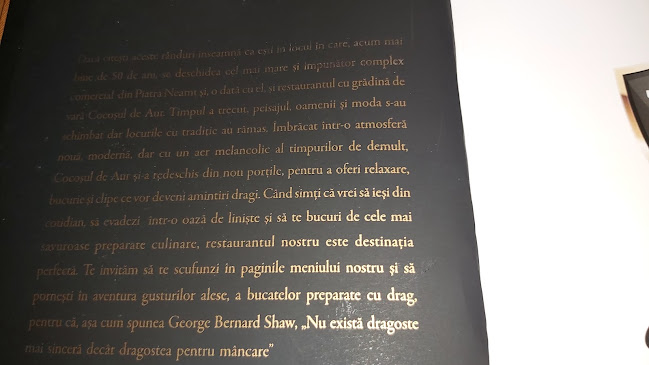 Cocosul de aur - Gastronomie și ospitalitate