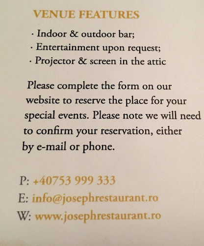 Restaurant Joseph - București