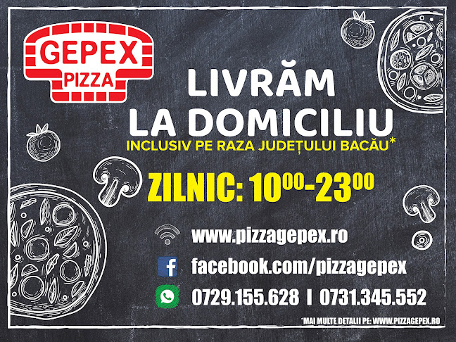 Opinii despre Pizza Gepex în Bacău - Gastronomie și ospitalitate
