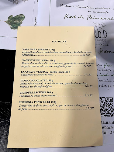 Opinii despre Restaurant Rod în Cluj-Napoca - Gastronomie și ospitalitate