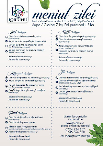 Lordinu - Gastronomie și ospitalitate