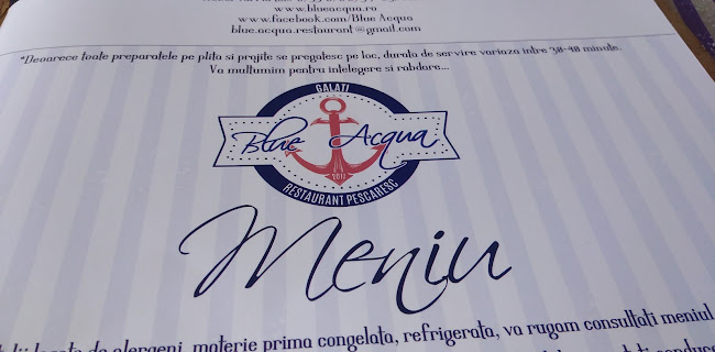 Restaurant Blue Acqua – Faleza Dunării Galaţi - Gastronomie și ospitalitate