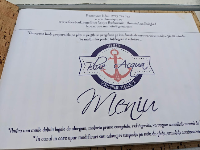 Opinii despre Blue Acqua Restaurant - Faleza Mamaia în Constanța - Gastronomie și ospitalitate