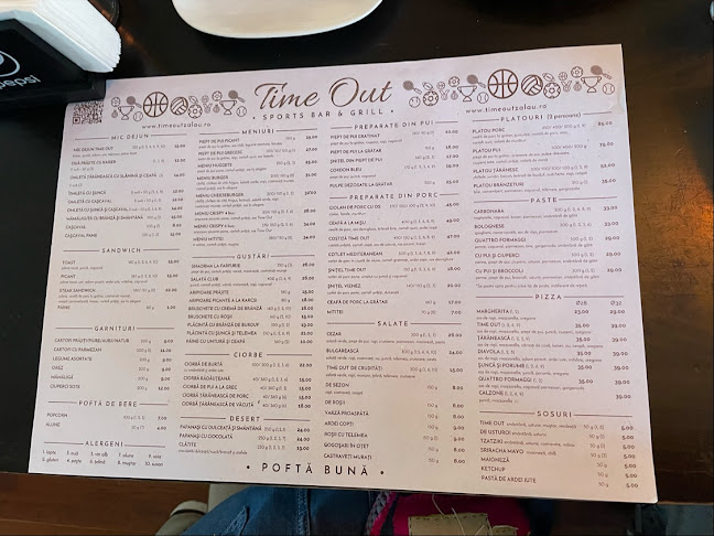 Opinii despre Time-Out în Zalău - Gastronomie și ospitalitate