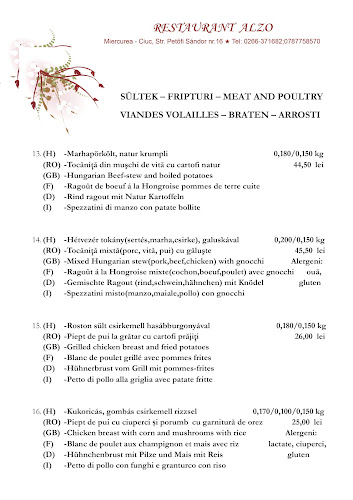 Alzo - Gastronomie și ospitalitate