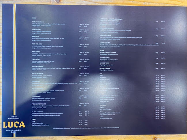 Opinii despre Pizza Luca în Suceava - Gastronomie și ospitalitate