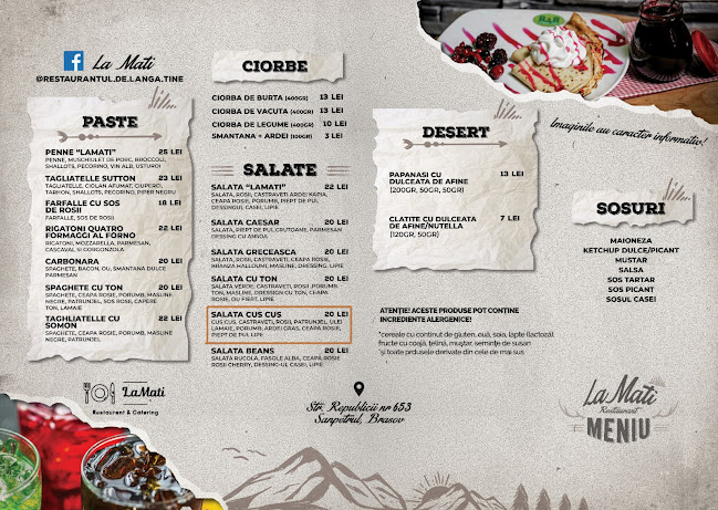 LaMati Restaurant & Pizzerie - Gastronomie și ospitalitate